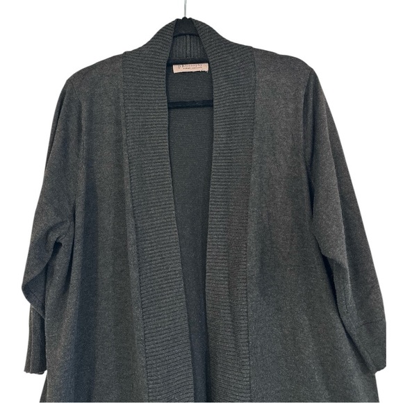 Philosophy | Charcoal Open Front Cardigan | Size 1X - Picture 5 of 13